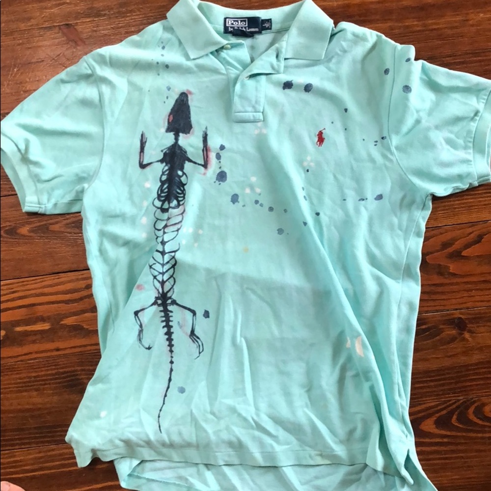 Ralph Lauren Polo white sands Mens Shirt L